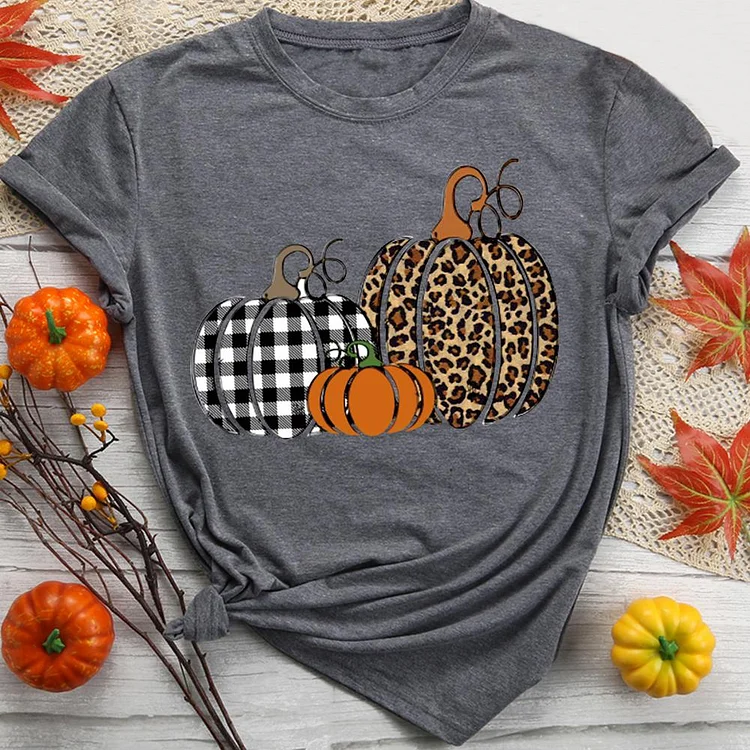 Leopard Pumpkin funny  T-Shirt Tee-08533-Annaletters