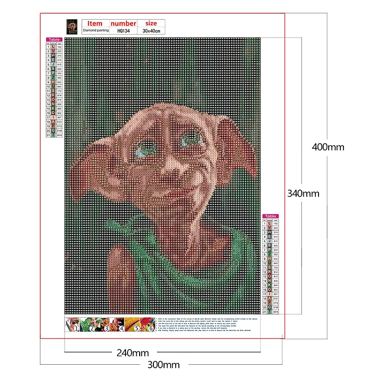 5D Diamond Painting Kits Mosaic Harry Potter Embroidery Full Drill Cross  Stitch