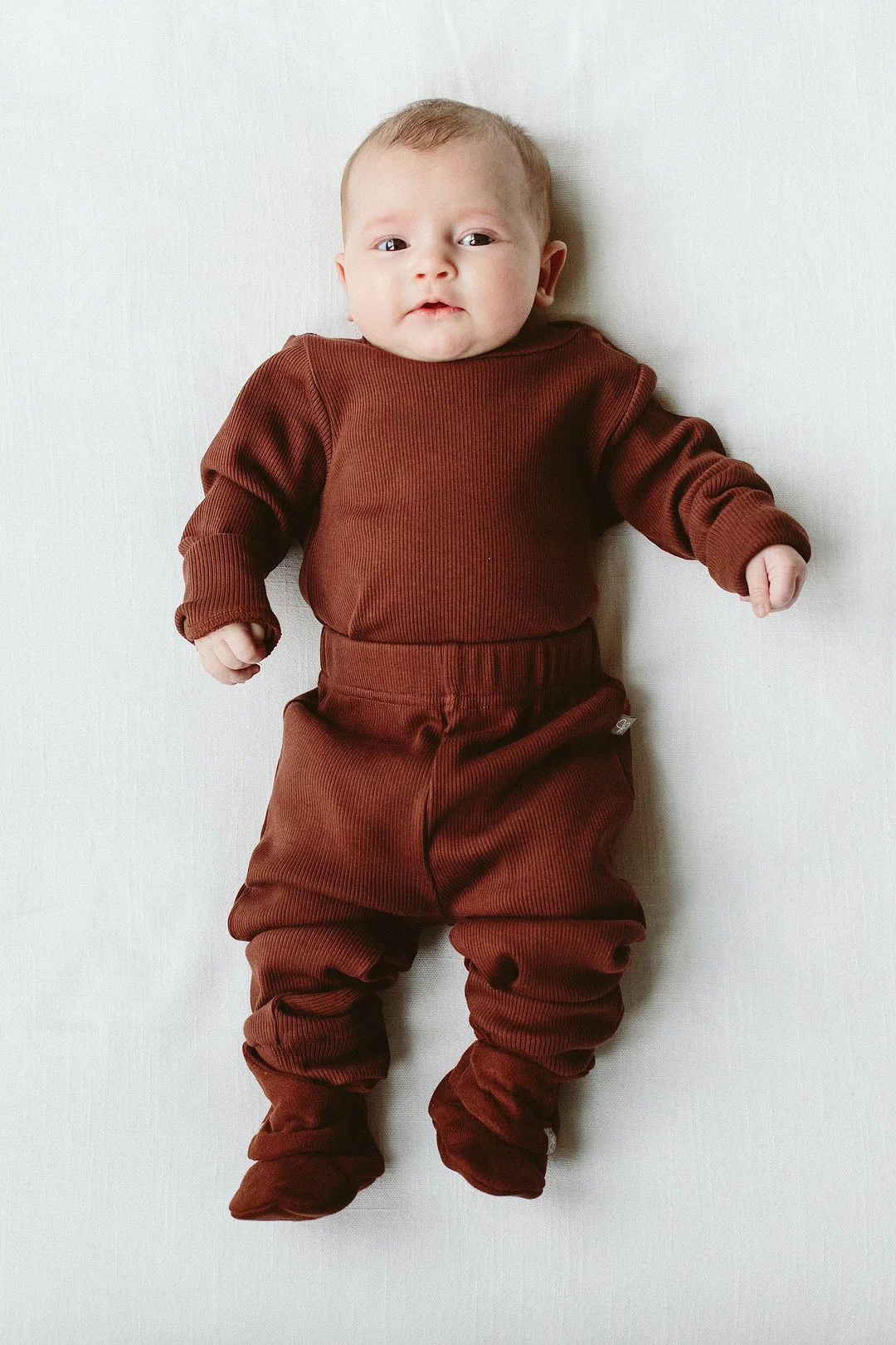 RIB KNIT PANTS | REDWOOD