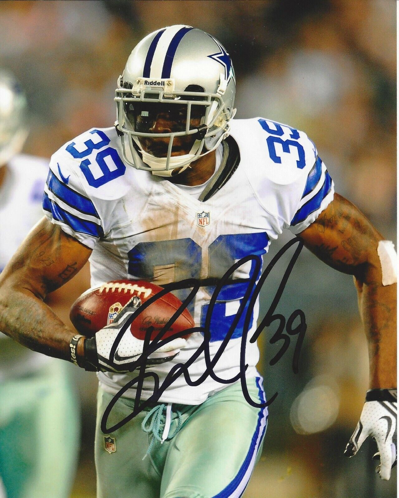 Brandon Carr Autographed 8x10 Dallas CowboysB266