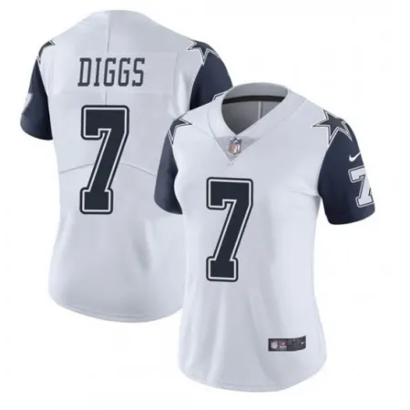 Women's Dallas Cowboys #7 Trevon Diggs White Vapor Untouchable Limited Stitched Jersey(Run Small) 8G9R