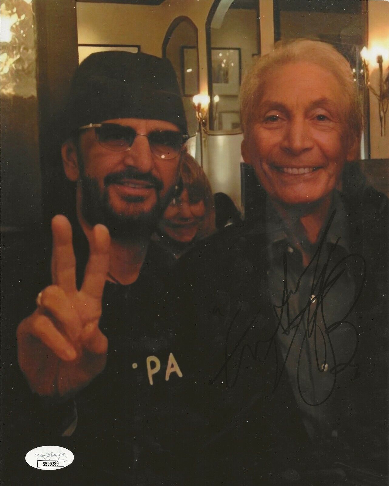 Charlie Watts drummer Rolling Stones REAL hand SIGNED Photo Poster painting #7 JSA COA Ringo