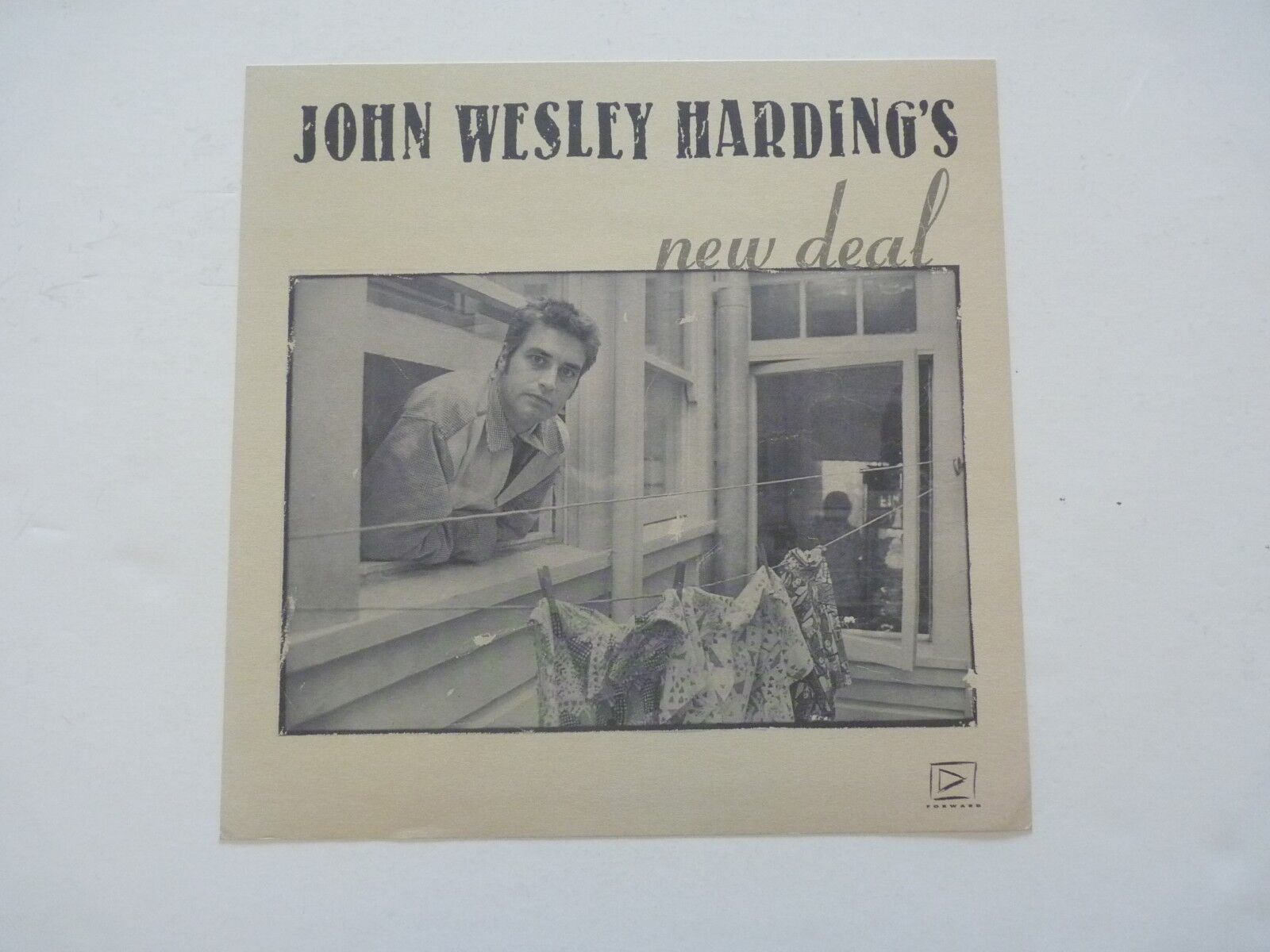 John Wesley Harding New Deal Promo LP Record Photo Poster painting Flat 12x12 Poster