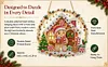 Diamond Painting Ornament Gingerbread House Hanging Decor 9.45x9.45in