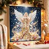 DIY Special Shape Diamond Painting Pearl Art With Inner Frame Kit 25x25cm(Christmas Angel)
