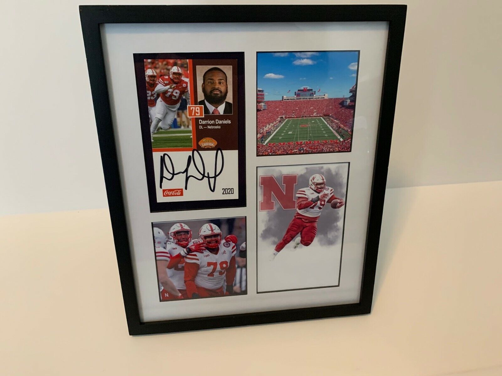 Darrion Daniels Nebraska Cornhuskers football autographed signed Photo Poster painting frame