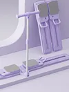 Foldable Fitness Ski Machine Pelvic Floor Muscle Strengthener With Handle Pelvic & Hip Exercise Equipment Multi-Function Silent Sliding Abdominal Board for Leg Pelvics Floor Muscle Workout