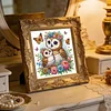 Diamond Painting-DIY Crystal Rhinestone Owl Mother