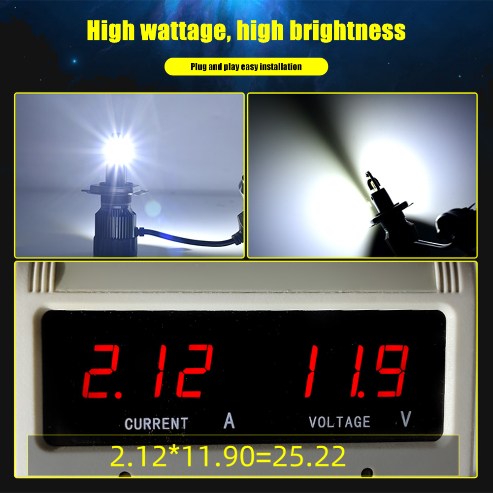 

1 Pair Waterproof 8000LM Spotlight LED 50W High Brightness Car Headlight, H4, 501 Original