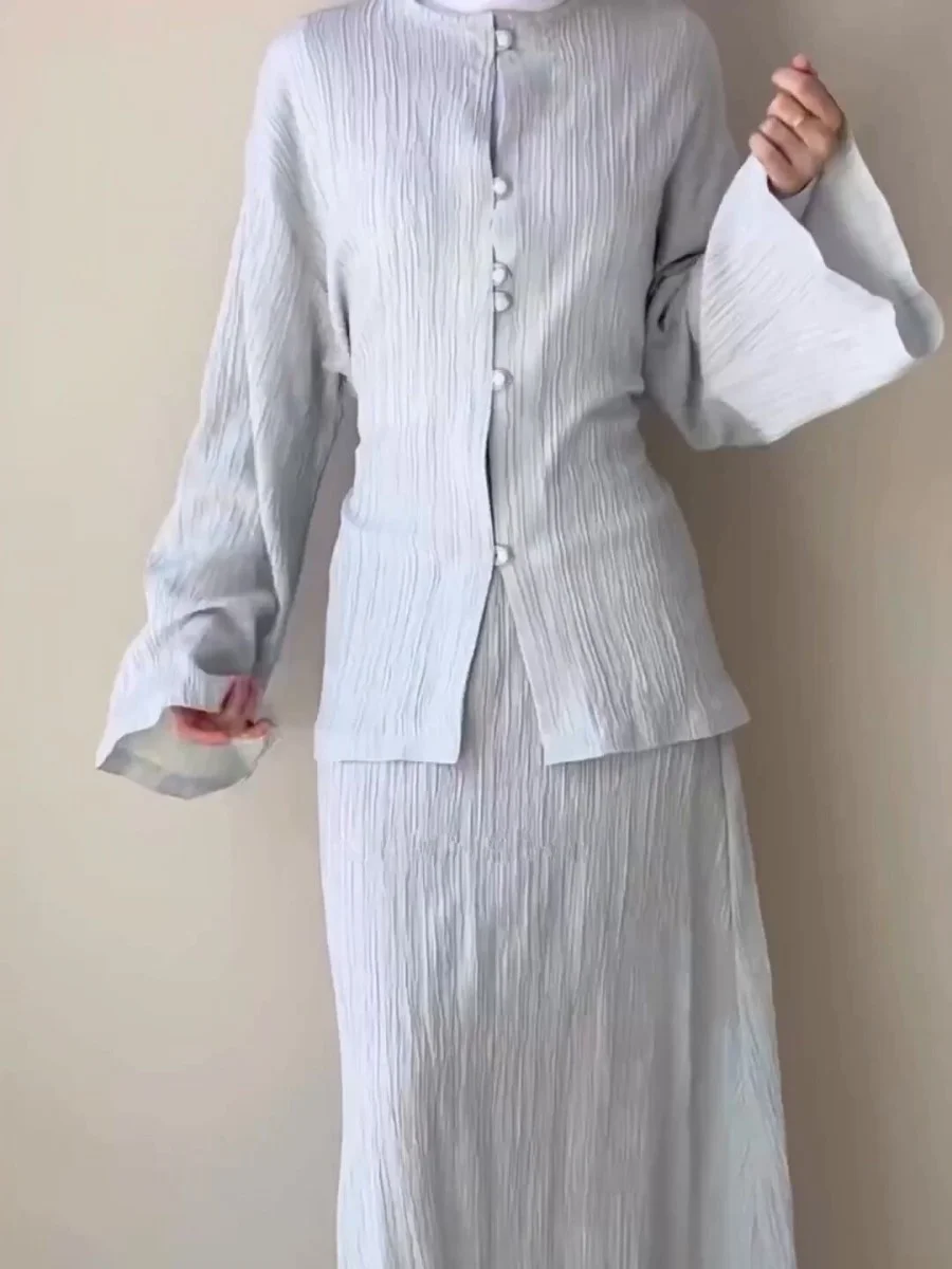 Women's Simple Chinese Style Two -piece Suit