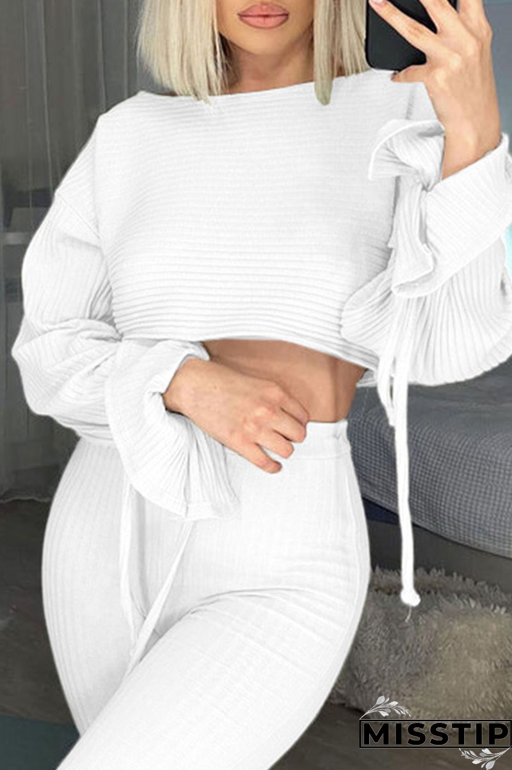 Black Casual Solid Patchwork O Neck Long Sleeve Two Pieces