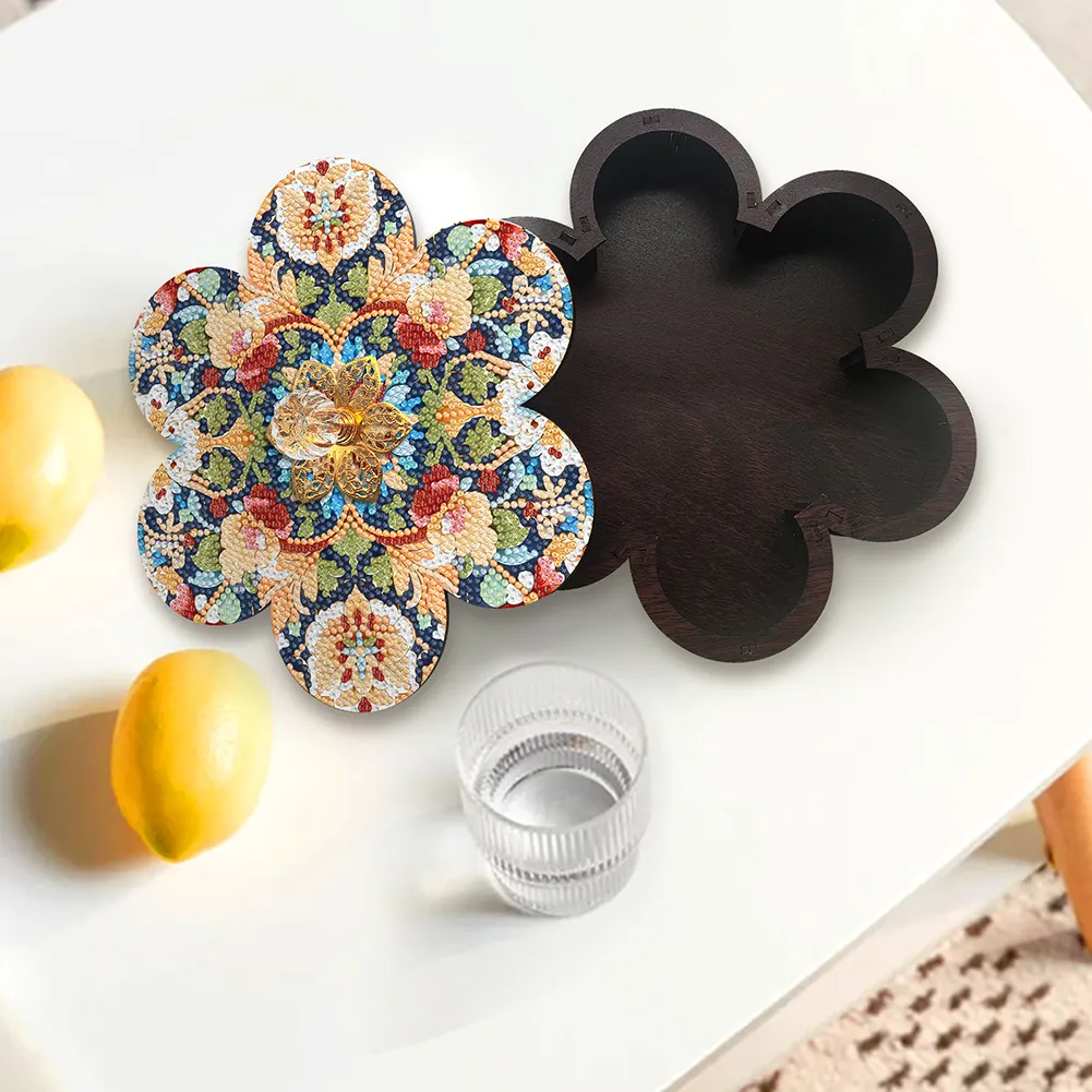 DIY Flower Diamond Painting Storage Box Sundries Organizer Case for Beginners