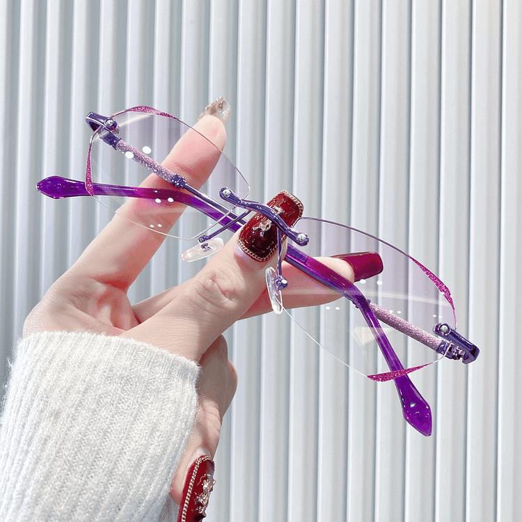 DIAMOND RIMLESS SPARKLE PRESBYOPIA GLASSES