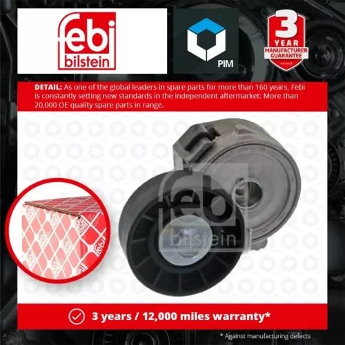 Aux Belt Tensioner fits FORD GALAXY Mk2 TDCi 2.0D 06 to 15 Drive V-Ribbed Febi Parts