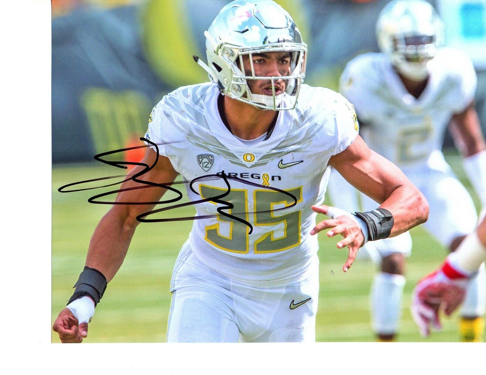 Troy Dye Oregon Ducks signed autographed 8x10 football Photo Poster painting 2020 NFL Draft d