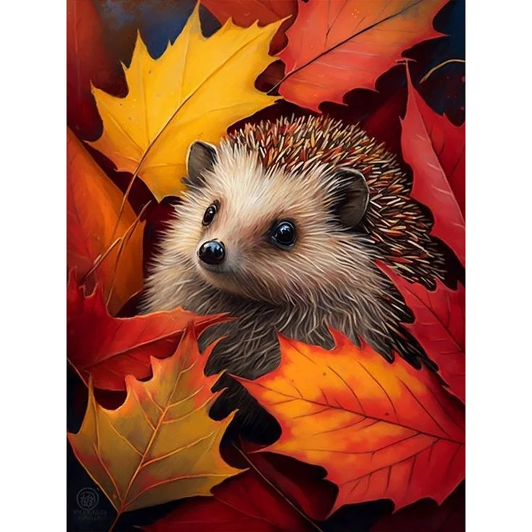 Hedgehog 30*40CM (Canvas) Full Round Drill Diamond Painting gbfke