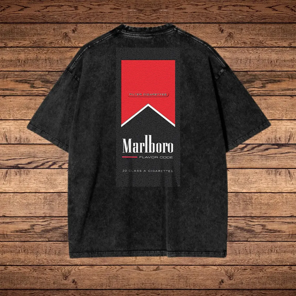 Classic Graphic Print Washed T-shirt
