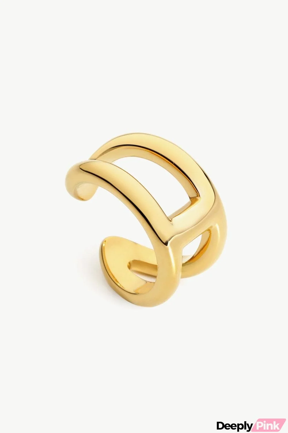 18K Gold Plated Double-Layered Open Ring