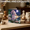12pcs Garden Goblin Diamond Art Greeting Cards DIY 12 Pack with Envelopes