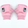Gants chauffants sans doigts rechargeables par USB