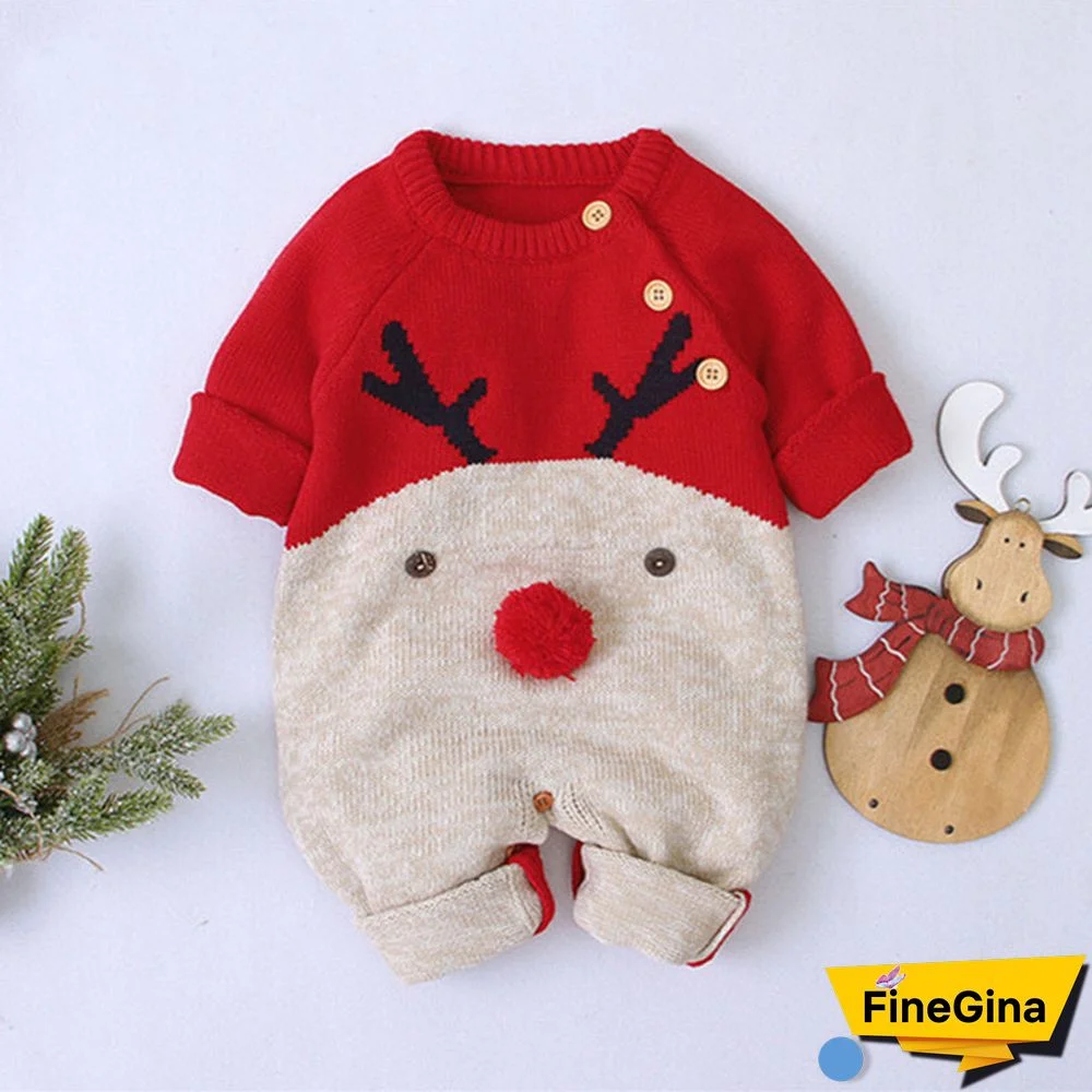 Baby/Toddler Girl/Boy Floral Casual Scoop Neck Long sleeve Jumpsuit