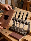 4PCS Square Hole Drill Bits 6.4/8/9.5/10/12.7mm for Precise Woodworking
