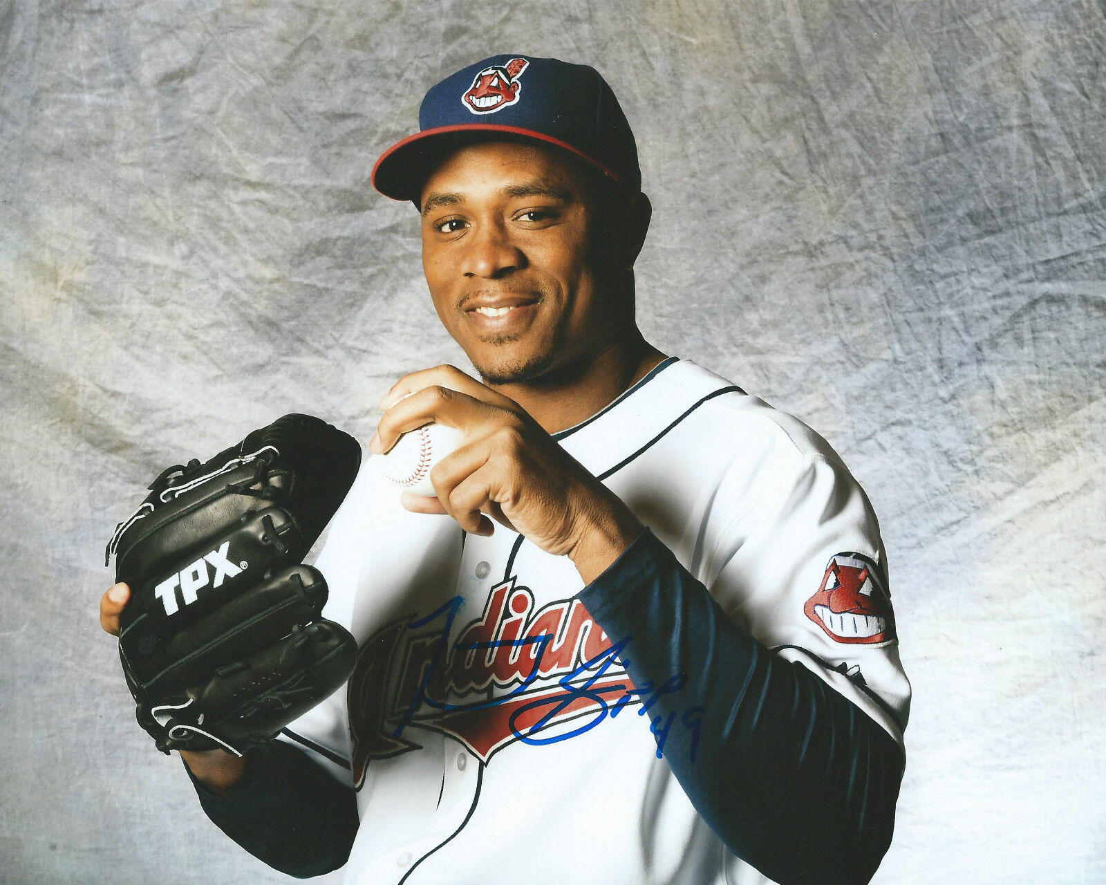 **GFA Cleveland Indians *TONY SIPP* Signed 8x10 Photo Poster painting T4 COA**