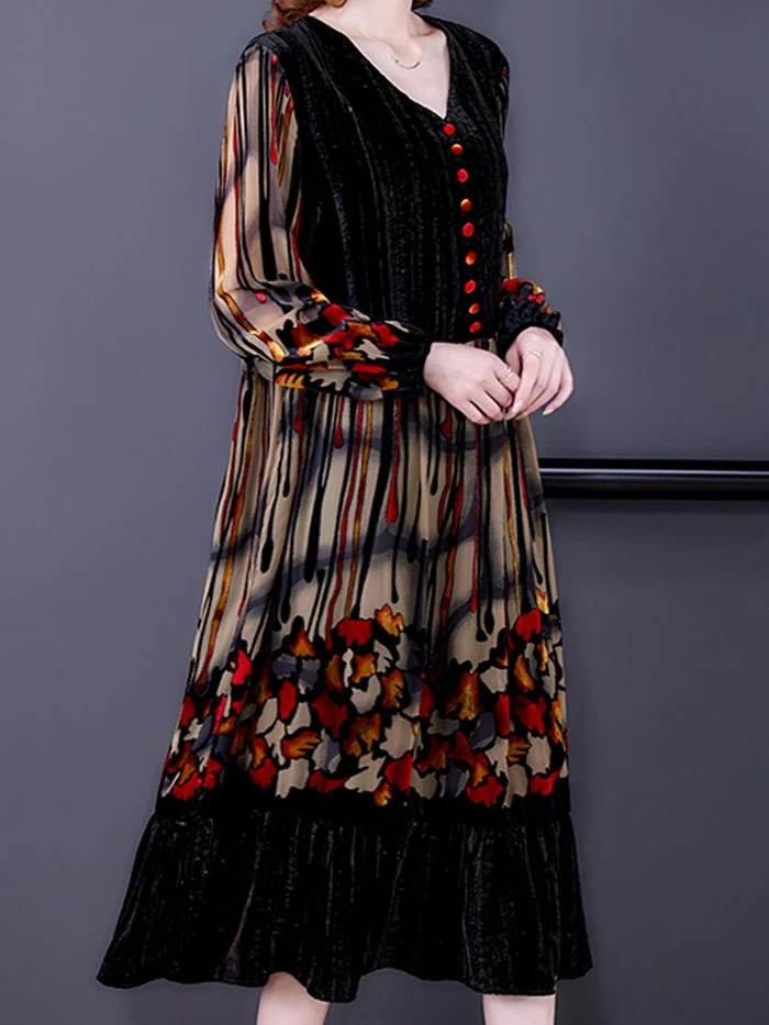 Stylish and Elegant Velvet Dress