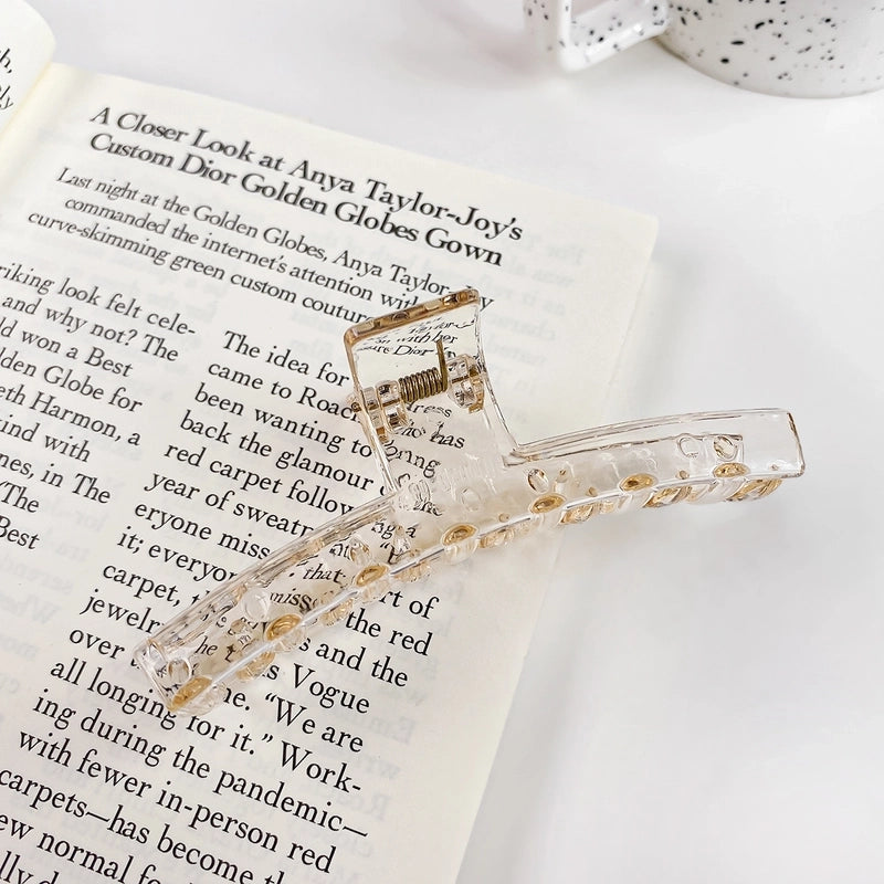 Minimalist Solid Color Arylic Hair Claws