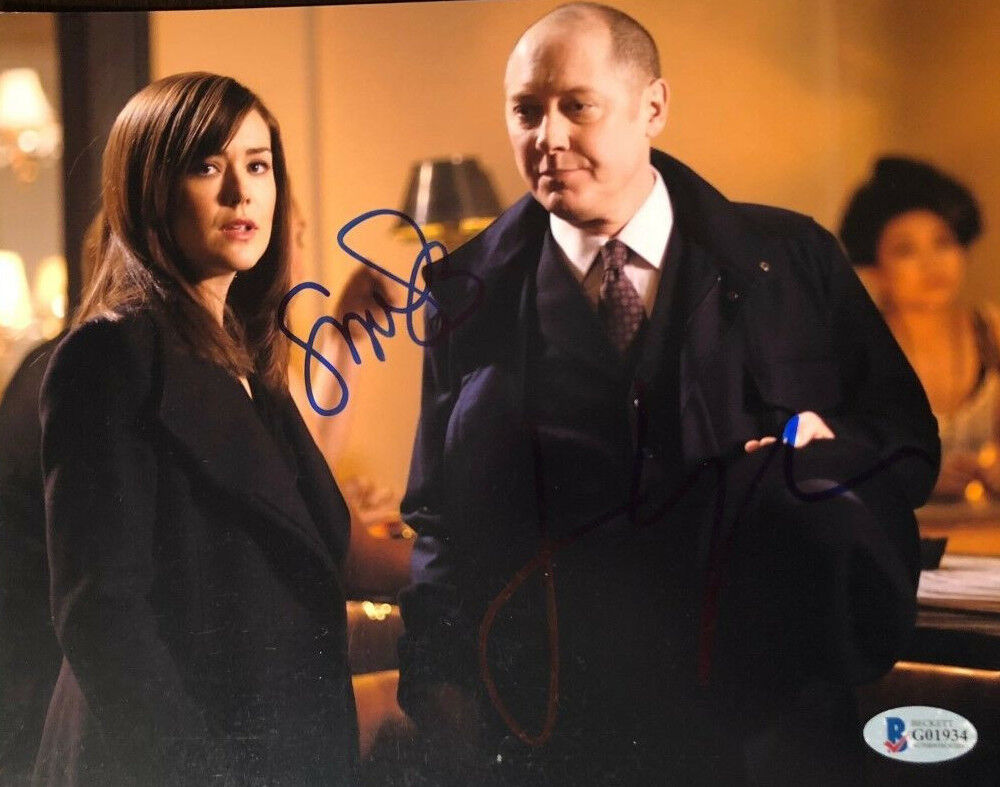 James Spader Megan Boone signed autographed 8x10 Photo Poster painting Blacklist BECKETT BAS