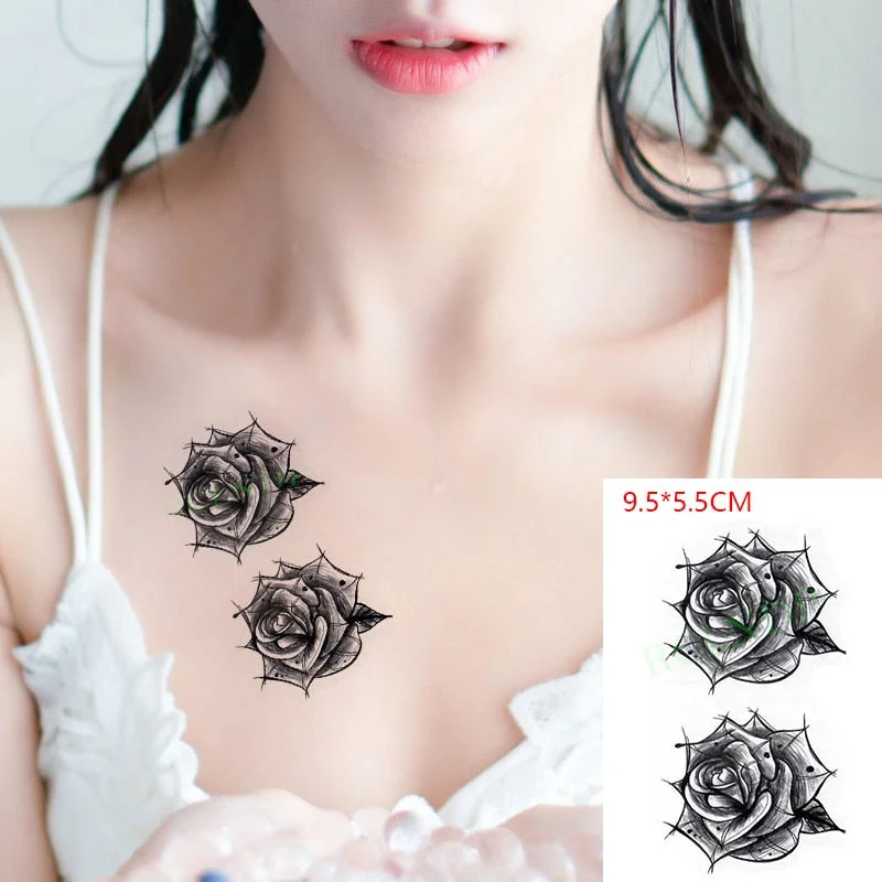 Waterproof Temporary Tattoo Sticker Animal Wolf Lion Eagle Tatto Flash Tatoo Hand Wrist Foot Arm Neck Fake Tattoos For Men Women