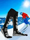 Winter Thermal Ski Socks Thicken Warm Hiking Socks Over-The-Knee Wool Socks