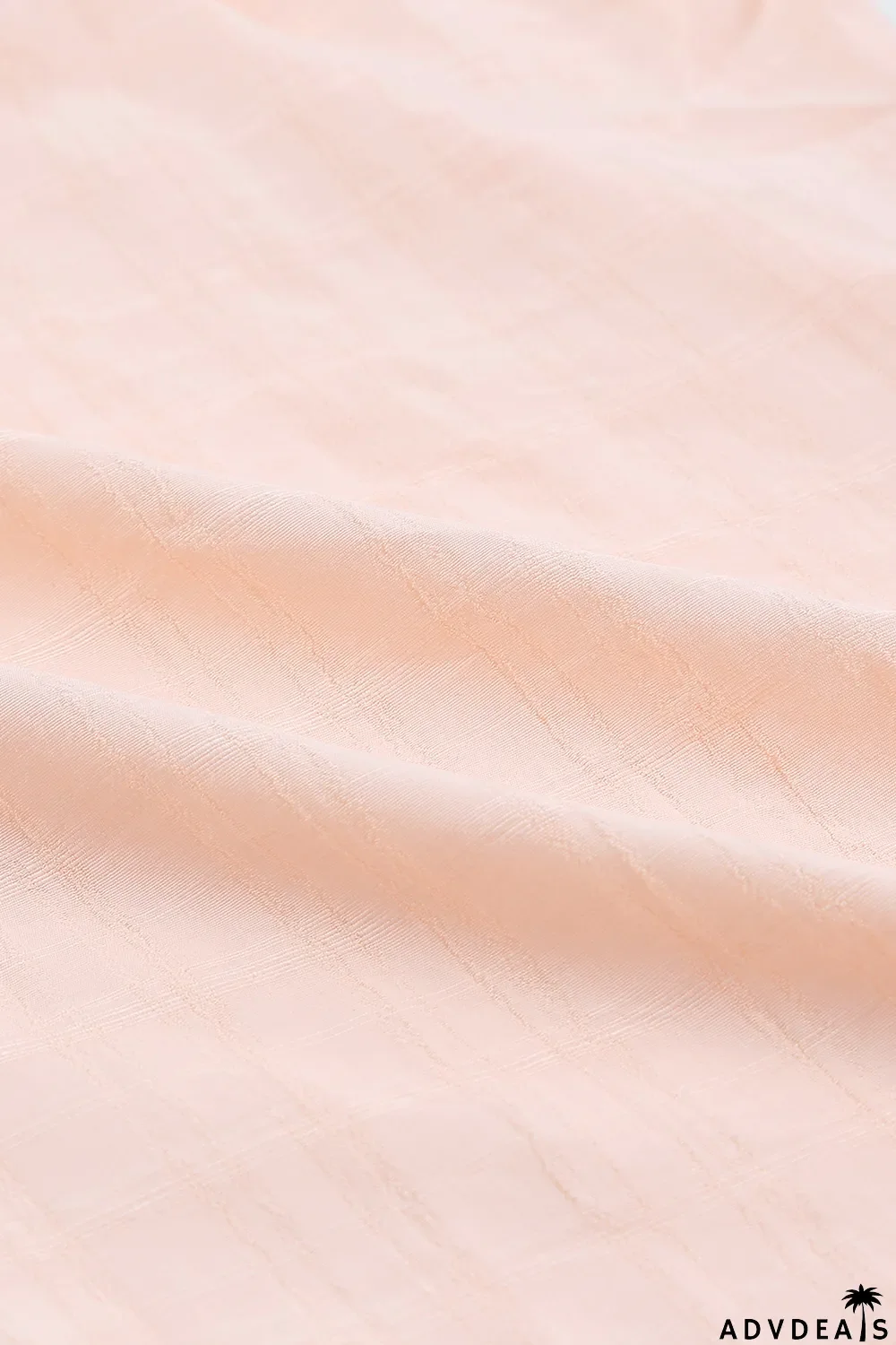 Pink Button Front Dolman Sleeves Shirt