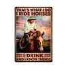 Western Cowboy - Vintage Metal Signs(8*12Inch) - Cowboy