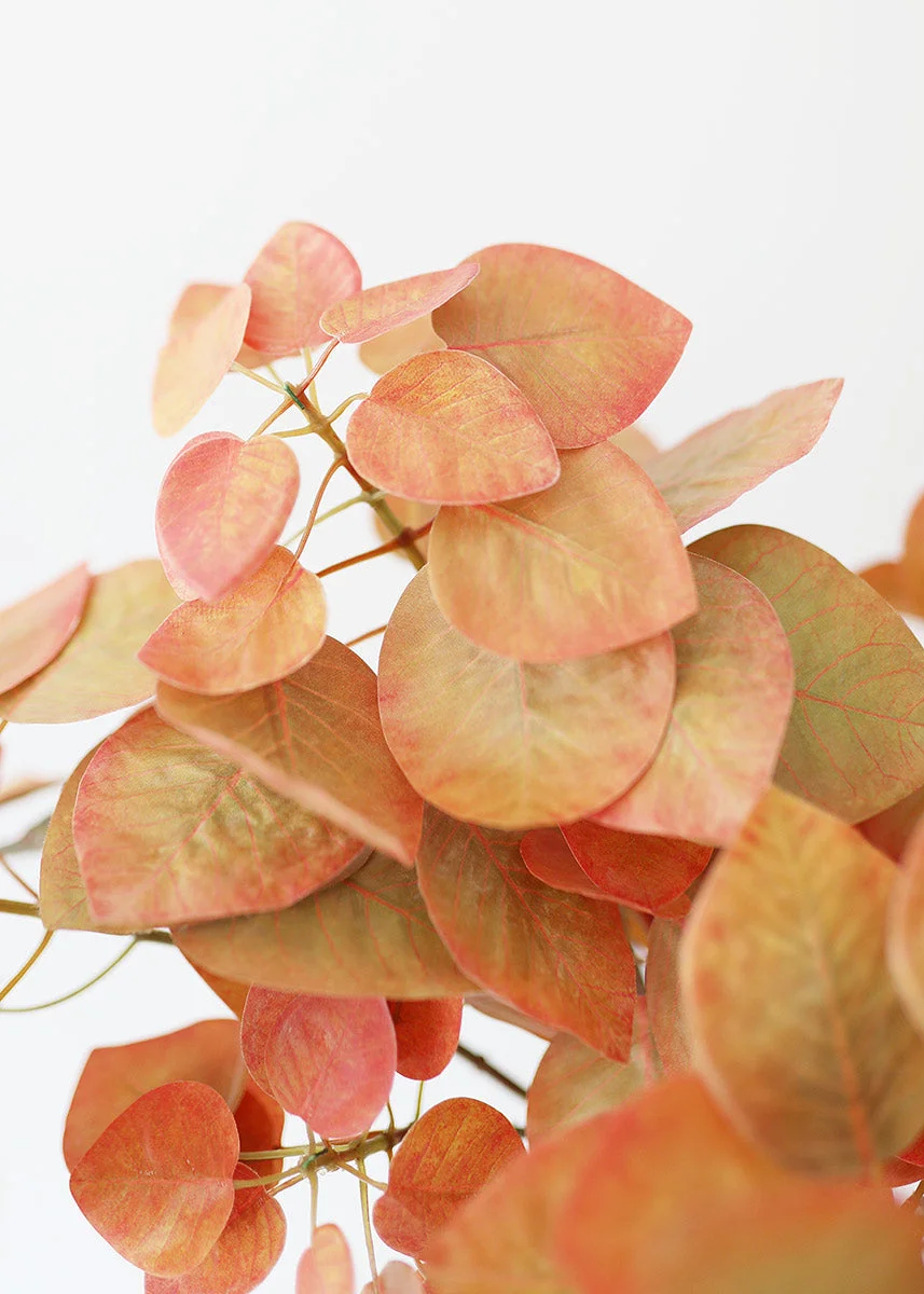 Fake Smoke Tree Leaves in Terra Cotta - 28"