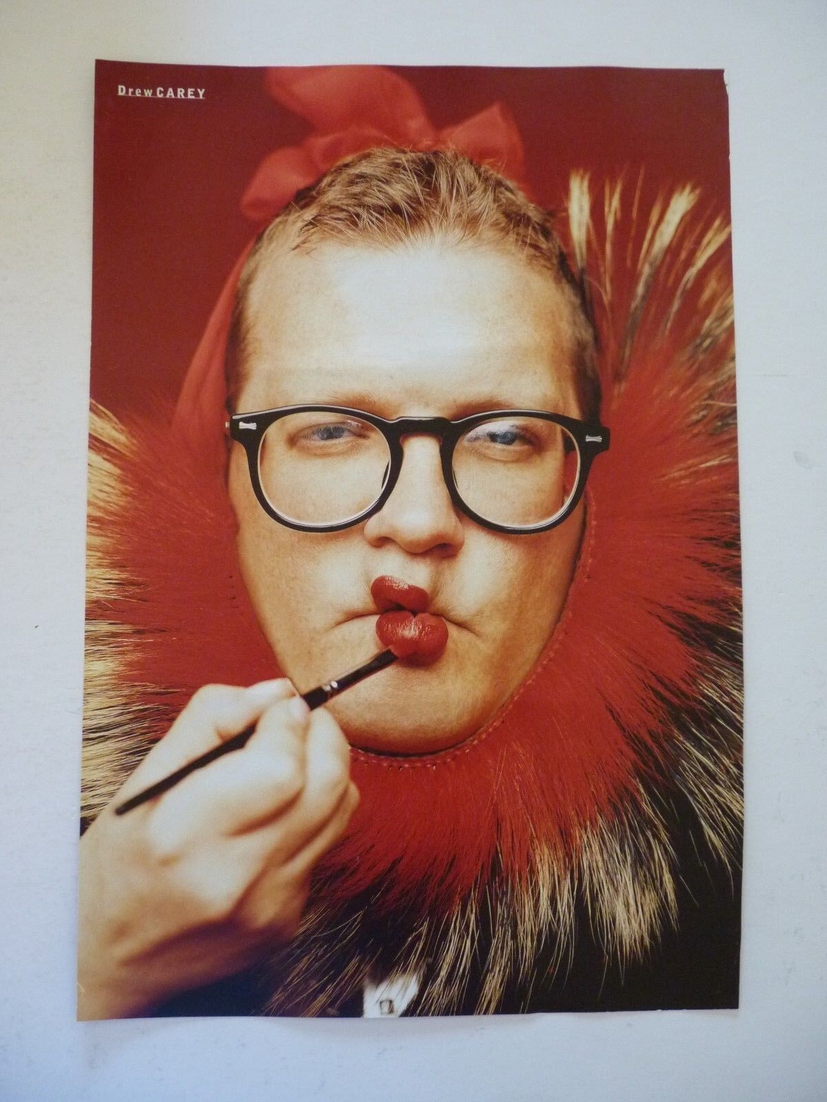 Drew Carey James Van Der Beek Double Sided Coffee Table Book Photo Poster painting Page 9x13