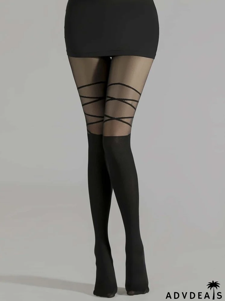 Geometric Pattern Tights