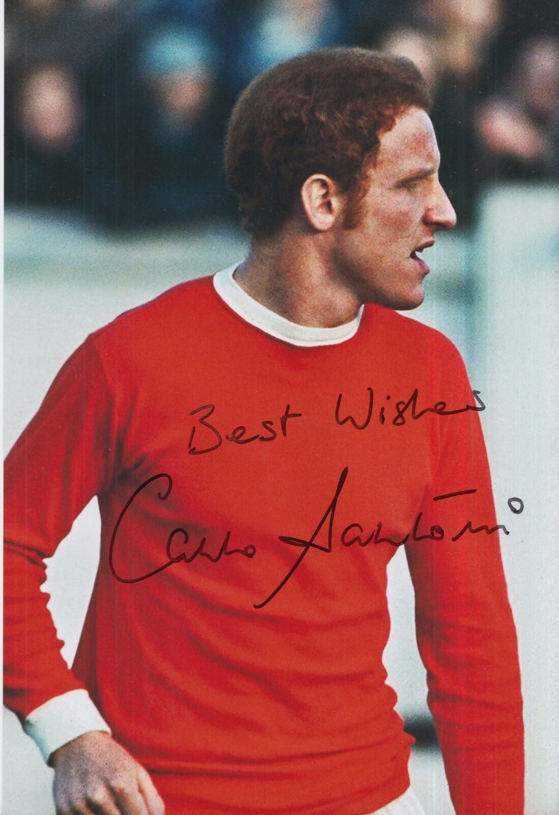 Carlo Sartori Hand Signed Manchester United 12x8 Photo Poster painting 1.