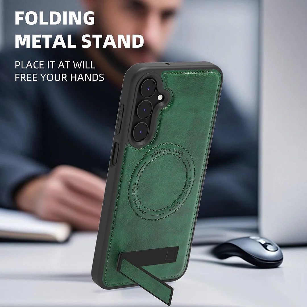 Samsung Galaxy Z Fold 6 Leather Case Magnetic Protective Case Holder Phone Case
