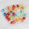 Gloss Flashing Colors Acrylic Round Beads DIY Accessories