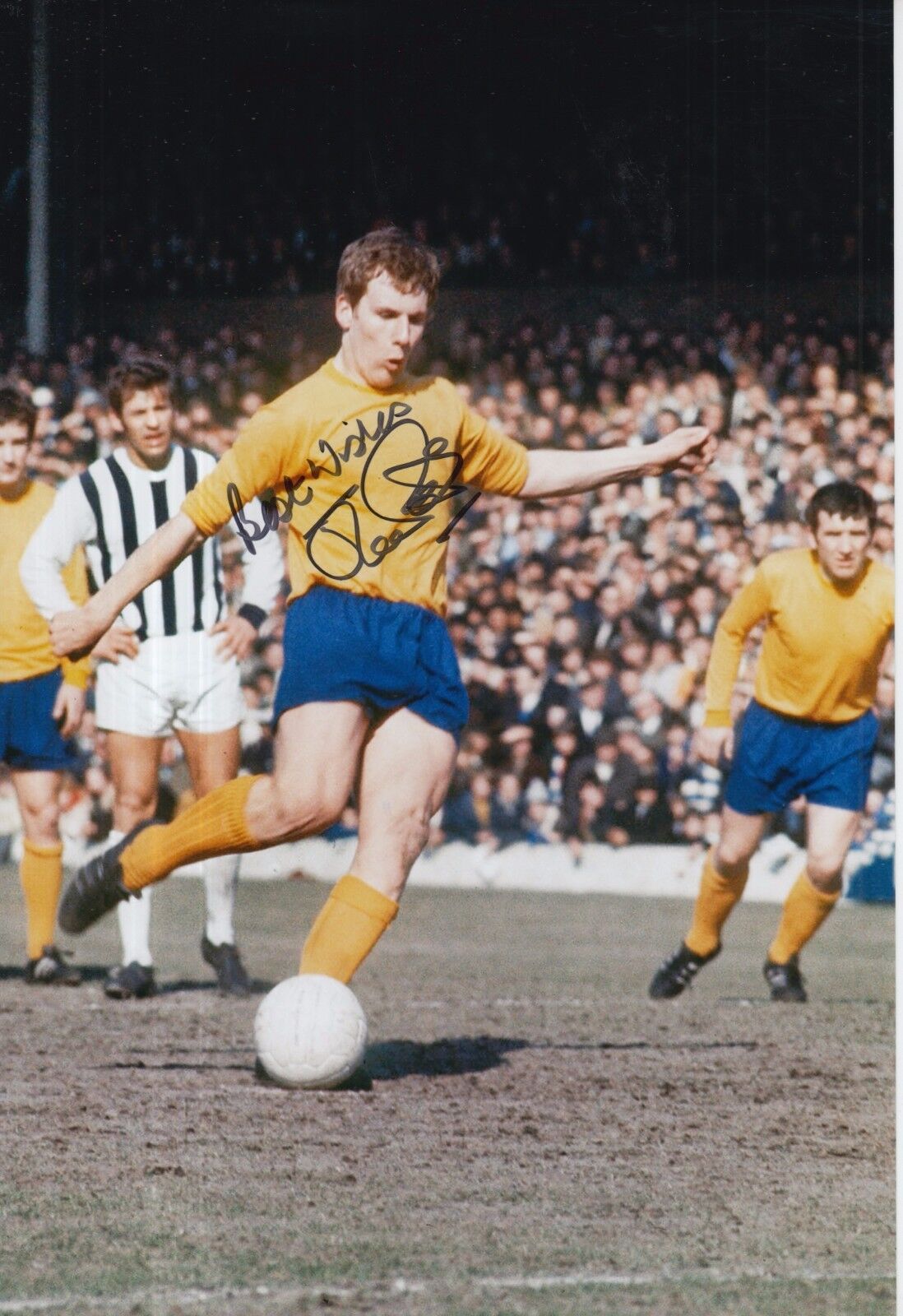 Joe Royle Hand Signed Everton 12x8 Photo Poster painting 2.