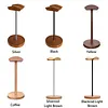 Headphone Stand with Solid Wooden Base Desktop Gaming Earphone Holder Anti-Slip for Organizing All Headphones Accessories