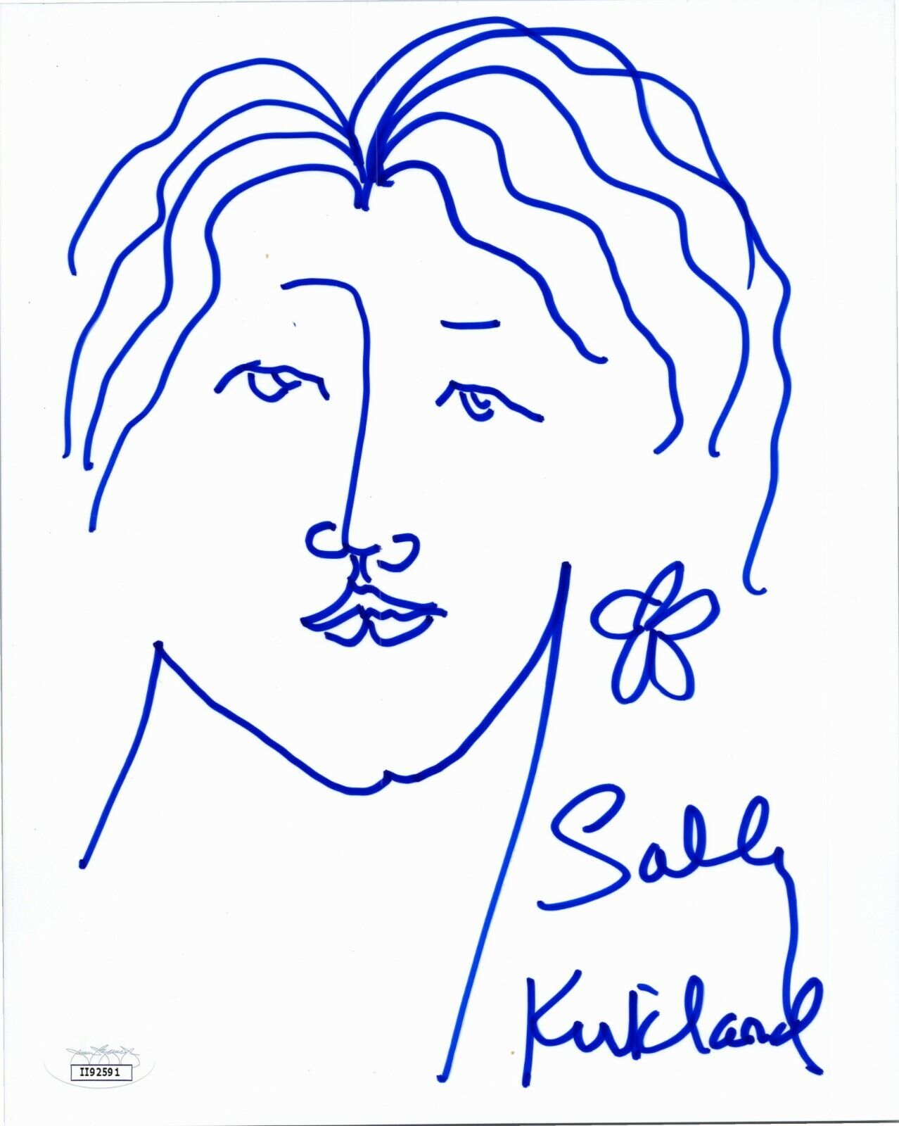 ~~ SALLY KIRKLAND Authentic Hand-Signed SKETCH