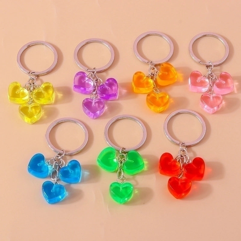 Minimalist Color Block Resin Women's Keychain