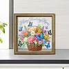 Diamond Painting Special Shaped Drill Flower With Frame(8.46x8.46inch)