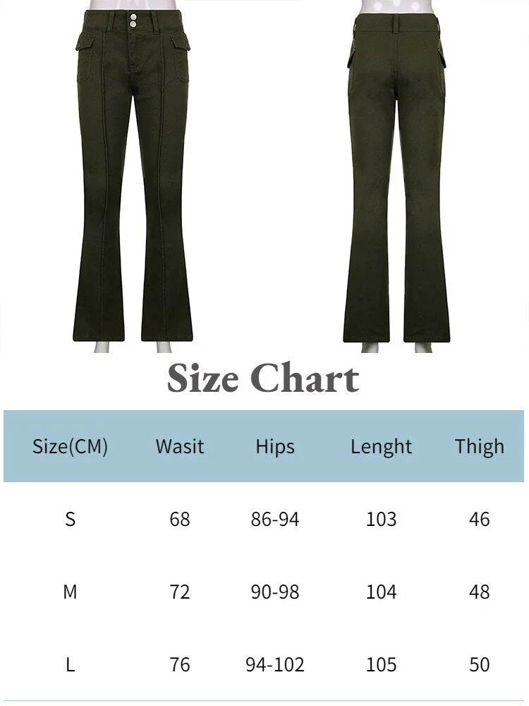 Jacuqeline 2022 Flare Flares Y2K Jeans Vintage Low Rise Pants Fairy Grunge Cargo Trousers Woman Streetwear Korean Baggy Jeans