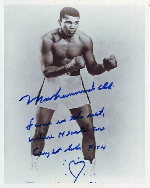 REPRINT - MUHAMMAD ALI Signed Boxing Glossy 8 x 10 Photo Poster painting Poster RP