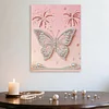 DIY Pearl Painting Butterfly for Home Wall Decor with Frame(40x30cm)