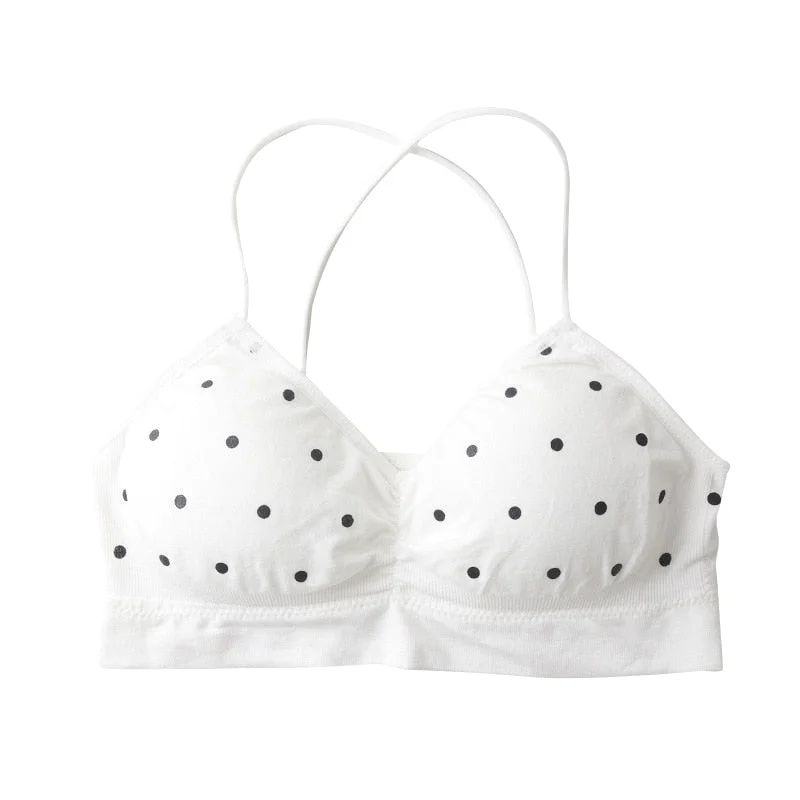 Women's Bra Push Up Bra Sports Bra For Women Seamless Sexy Lingerie Female Polka Dot Soft Fashion Underwear Women's Tube Top