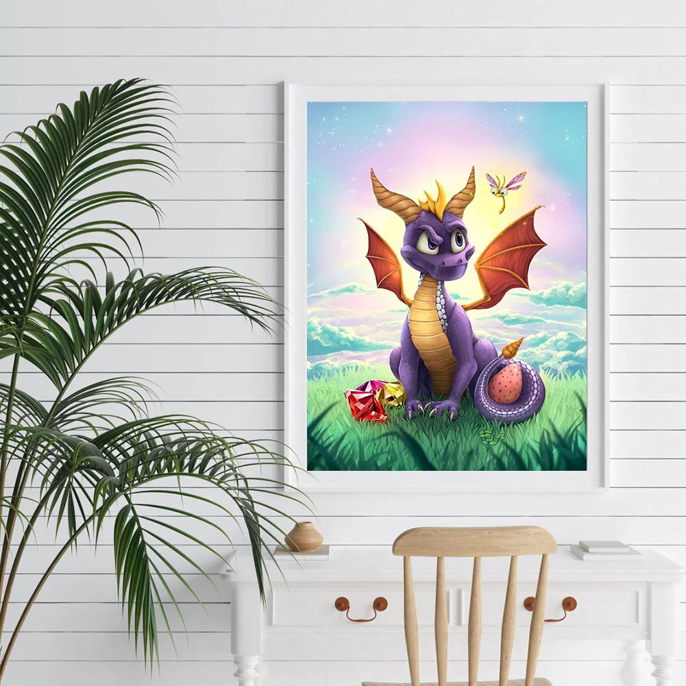 11ct Stamped Part Cross Stitch - Dragon(40*50cm)